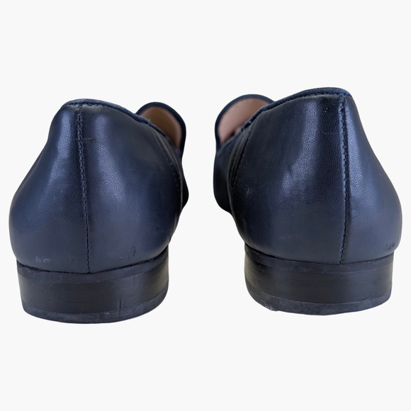 Karl Lagerfeld Paris Navy Suede Loafers Slip On Flats | Size EU 39 US 8.5 - Picture 3 of 10